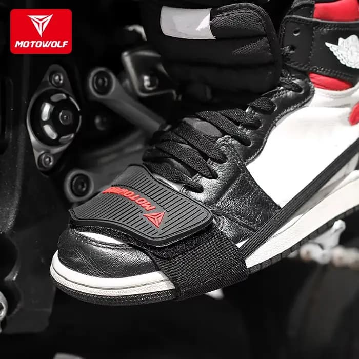 Protecteur de chaussure de levier de vitesse de moto, couvre-chaussures en caoutchouc, coussinet de changement de vitesse de Motocross, couverture de botte de changement de vitesse souple