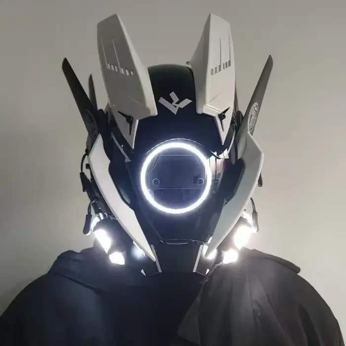 Casque Cyberpunk masque Shinobi Robot