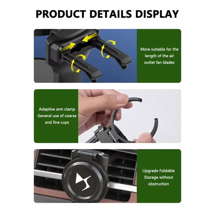 Support de tasse antidérapant pour grille d'aération de voiture DS Portable, accessoires intérieurs pour DS4S, DS5, 5LS, DS3, DS4, DS6, DS7, DS9, E-Tense