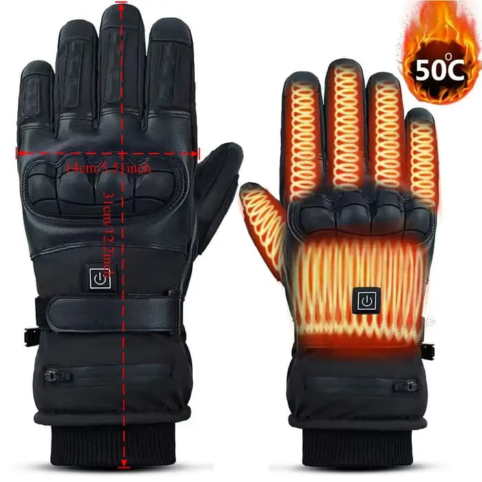 Gants de moto chauffants pour hommes