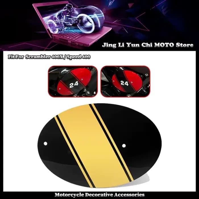 Accessoire de moto, couvercles latéraux en acrylique
