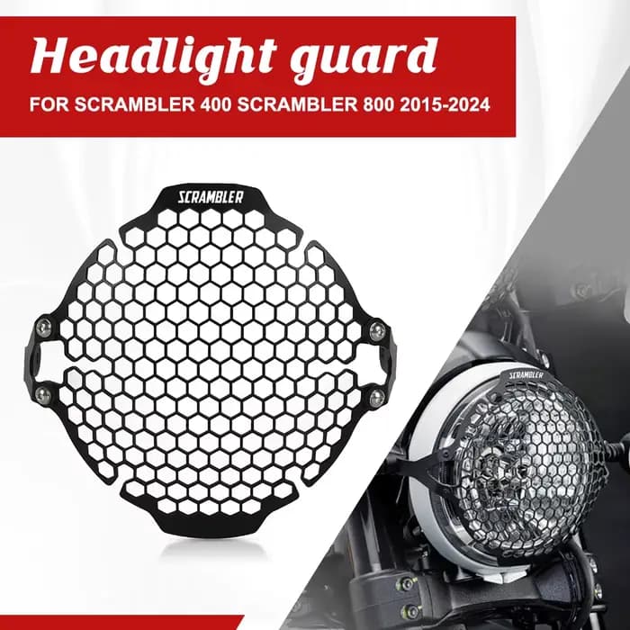 2015-2024 2025 pour Ducati Scrambler800 Scrambler 800 400 accessoires de moto en aluminium phare garde Grille couverture Protection