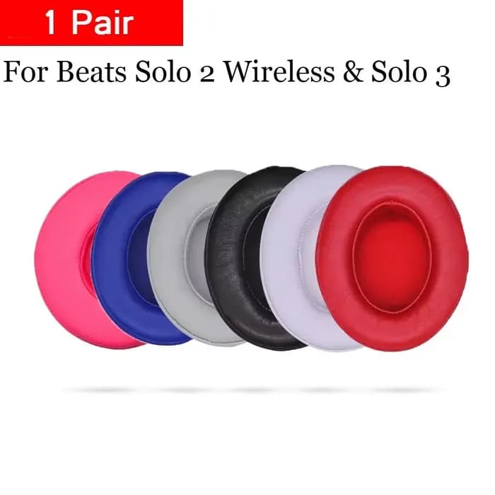 1 paire de coussinets d'oreille en mousse Ultra-doux, oreillettes de remplacement en éponge pour Beats Solo 3 2, oreillettes sans fil Bluetooth