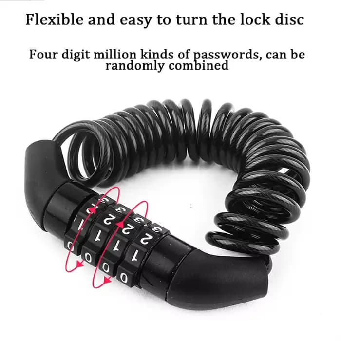 Verrou de casque de moto de 4