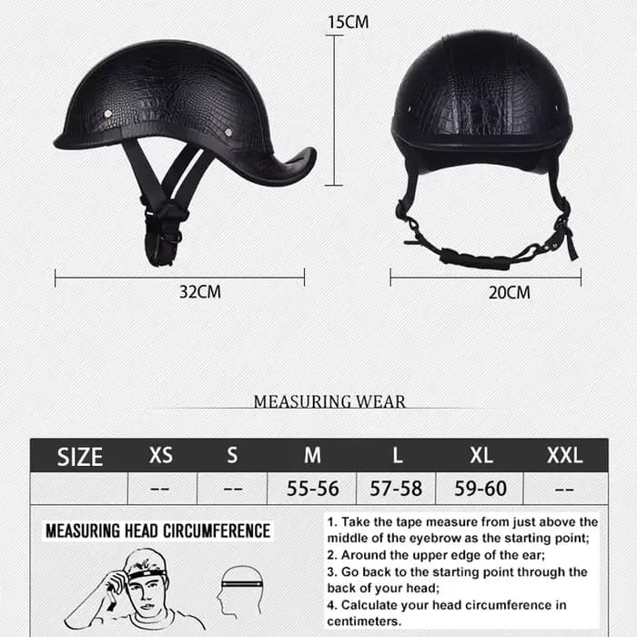 Demi-casque De Moto rétro