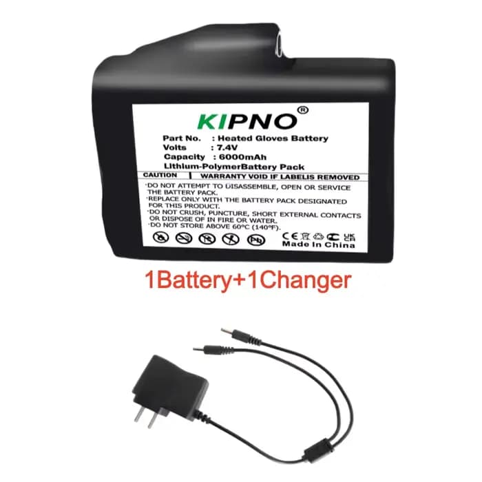 Batterie de gants chauffants 7.4V 6000mah