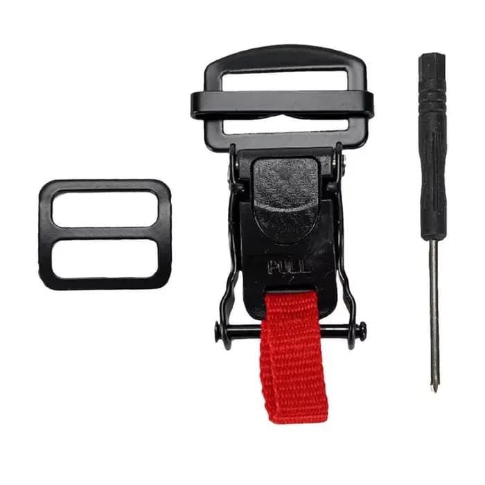 Boucle à dégagement rapide pour casques de moto