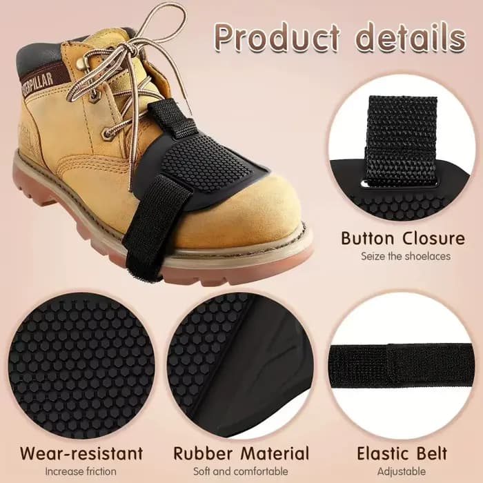 Protège-chaussures antidérapants en nid d'abeille pour moto, pour le changement de vitesse et les freins, pour la conduite tout-terrain et la course