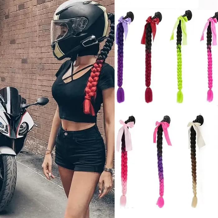 Tresses Synthétiques Créatives pour Casque