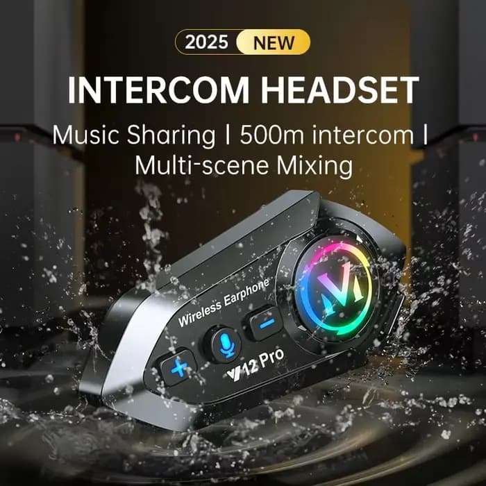 Intercom pour casque de moto 1/2x Y20 Pro