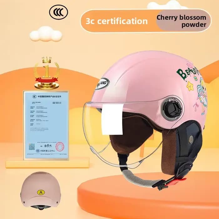 Casque de moto enfant 4-12 ans unisexe sécurité