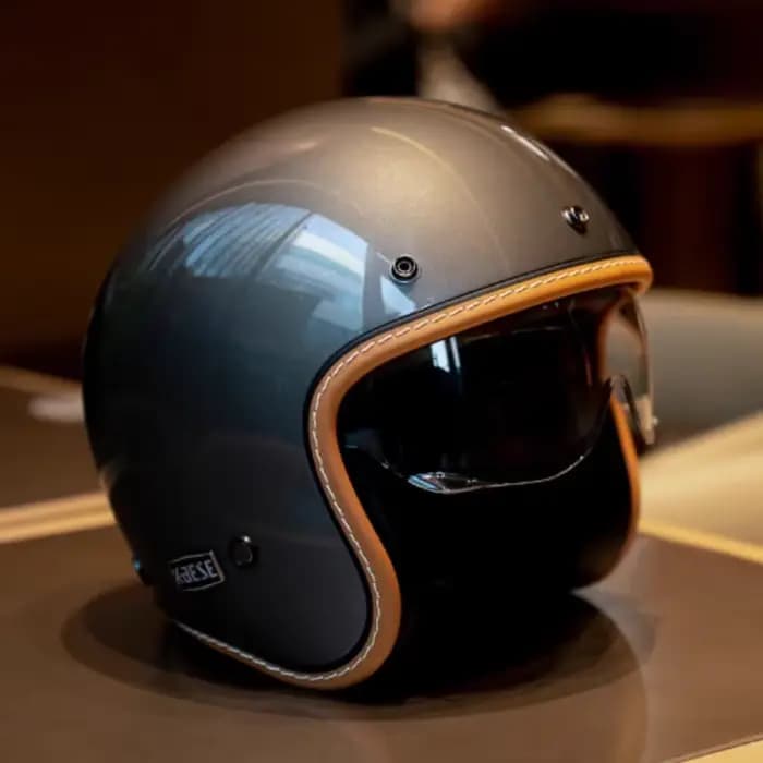 Casque de moto ouvert rétro Vintage accessoires