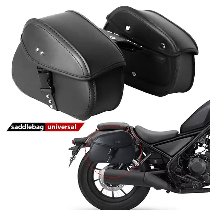Sacoches de moto, rangement d'outils latéraux