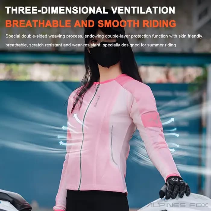FEHER nouveau été Moto armure complète femmes respirant maille Motocross course veste CE équipement de protection