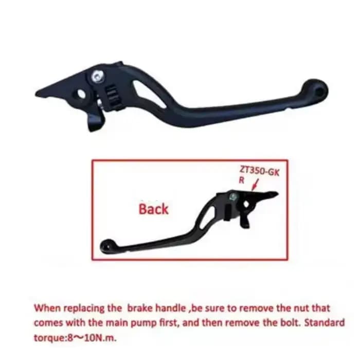 Nouveau pour ZONTES 125C C125 125 C accessoires d'origine moto poignée d'embrayage gauche