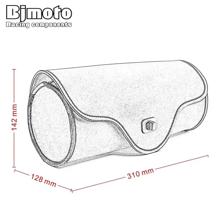 Sacoches de dégager de moto en cuir PU