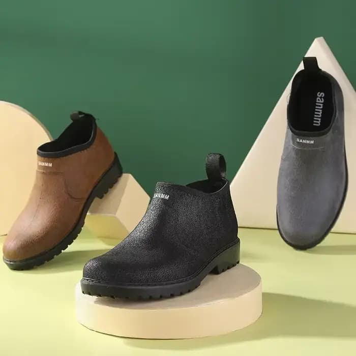 Nouveau 2025 hommes bottes de pluie imperméable en caoutchouc chaussures