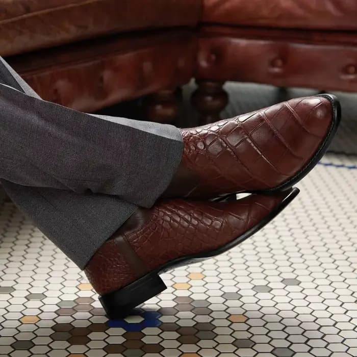 Hommes bottes mi-mollet Western Cowboy moto