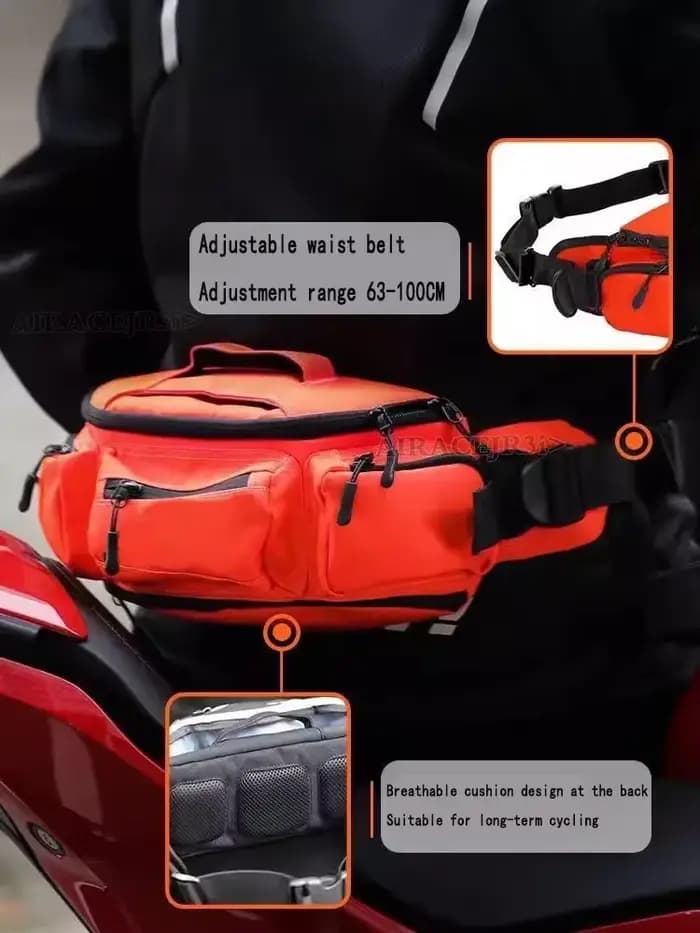 Sac banane multifonctionnel pour moto