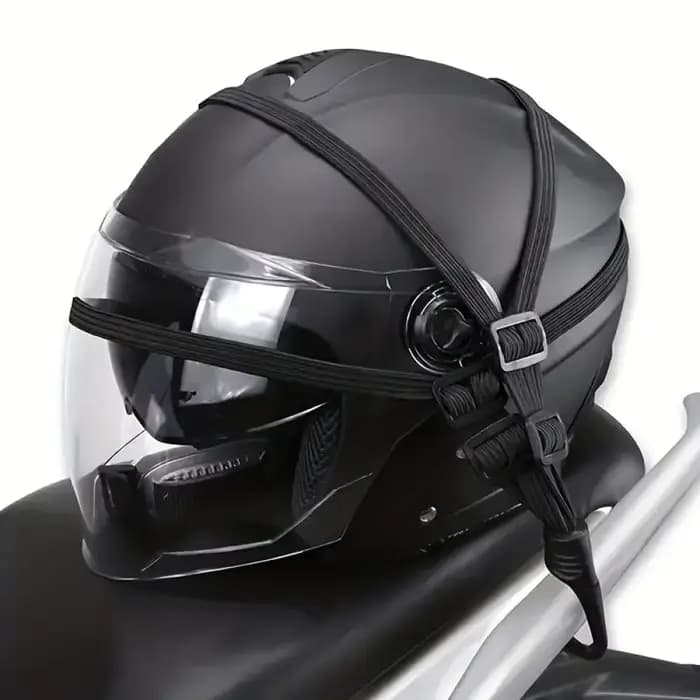 Valise élastique universelle pour moto avec crochet de sécurité - Transport polyvalent de casque et équipement en