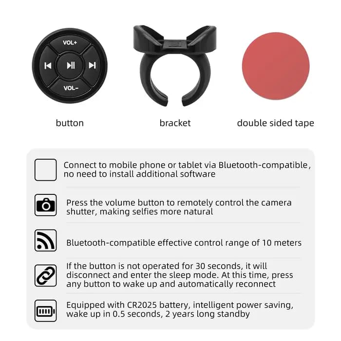 Médias sans fil, bouton compatible Bluetooth