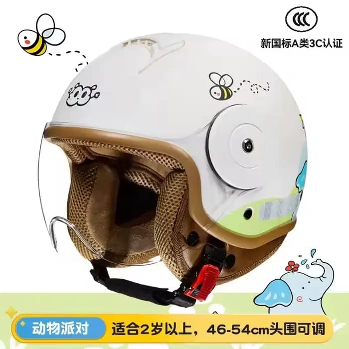 Modèle de bande dessinée enfant Moto casque intégral pour enfants Casco