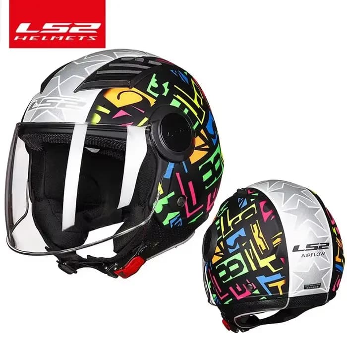 OF562 Casque de Moto demi visage été Casco