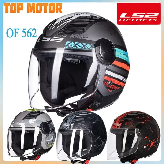 OF562 Casque de Moto demi visage été Casco