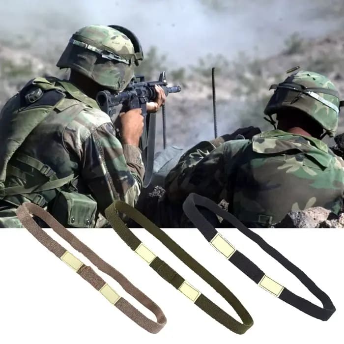 Bandes réfléchissantes pour casque militaire