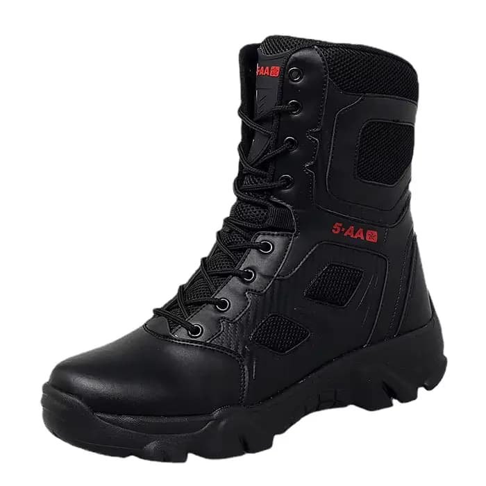 Bottes de moto décontractées en cuir pour hommes