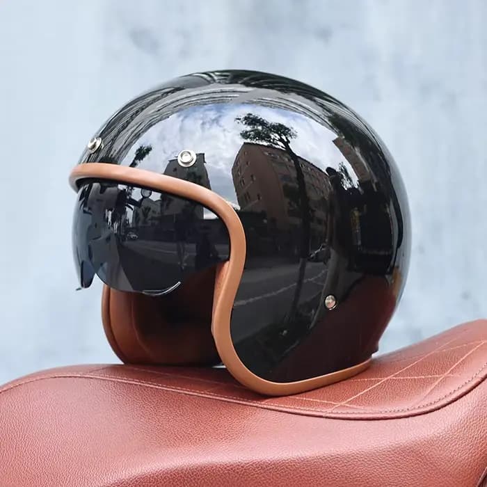 ORZ - Casque de moto rétro