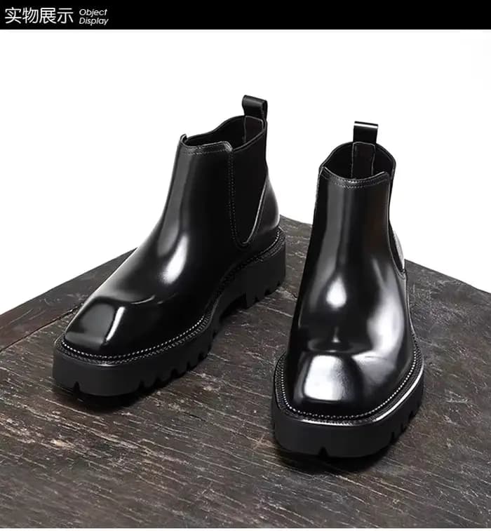 Bottes en cuir pour hommes