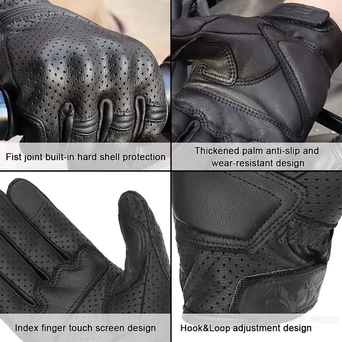 Gants de Moto Vintage en Cuir group