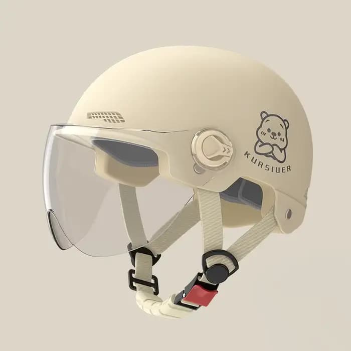1 pièce batterie moto été universel quatre saisons Protection solaire casque de sécurité demi-casque voiture électrique