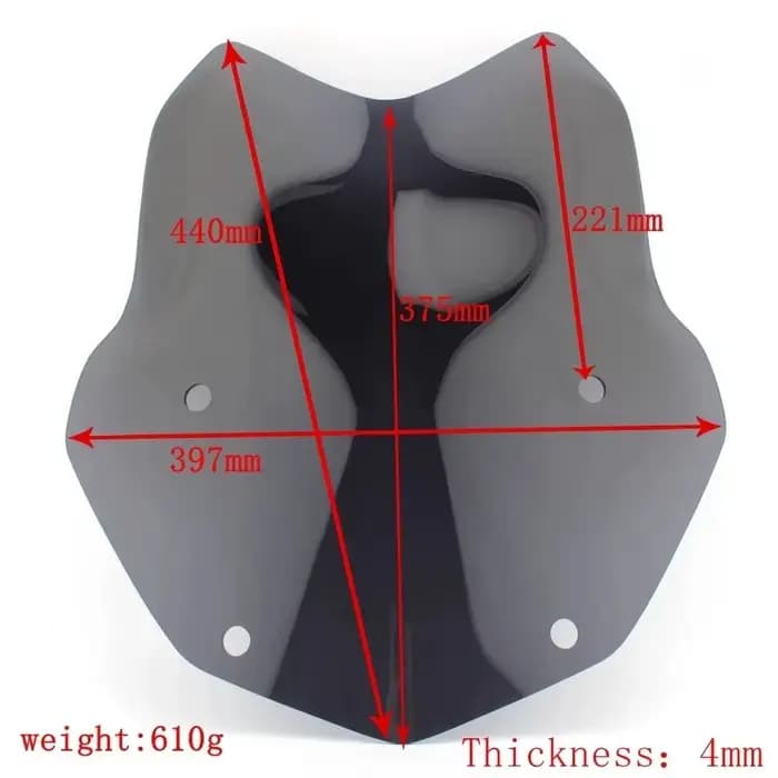 Pare-brise de moto pour BMW R1200GS