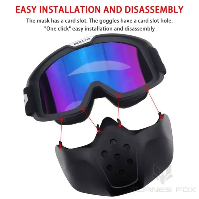Lunettes de casque de moto Vintage
