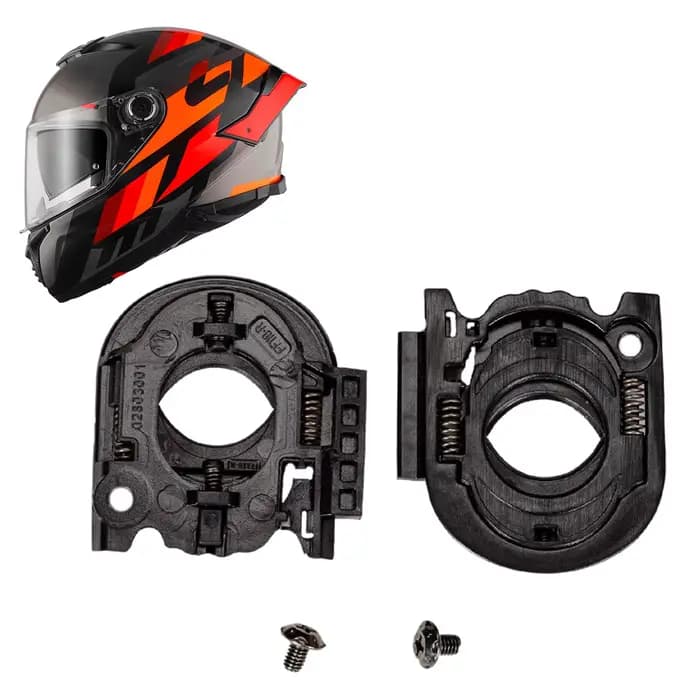 Base de bouclier de visière de casque