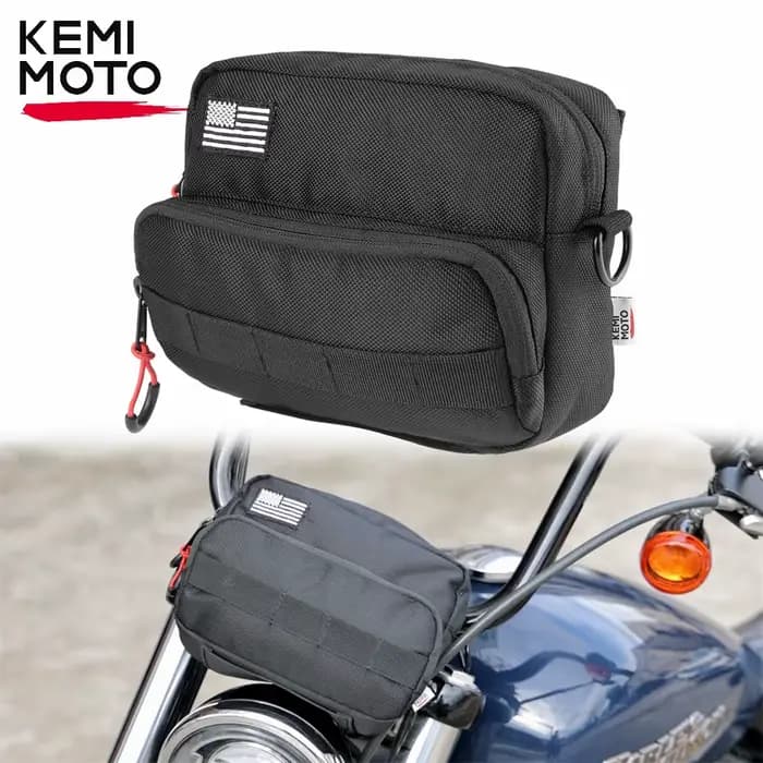 Sac de guidon de moto, sacs cylindriques