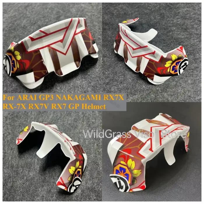 Nouvelle garniture décorative 2025 pour casque ARAI GP3 NAKAGAMI RX7X RX7V RX7 GP