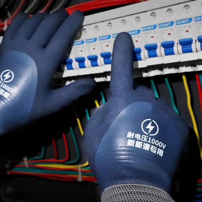 Gants d'électricien résistants aux isolures, 1/2/5 pièces, gants en caoutchouc isolés de tension 1000V, gants de travail isolants pour prévenir les chocs