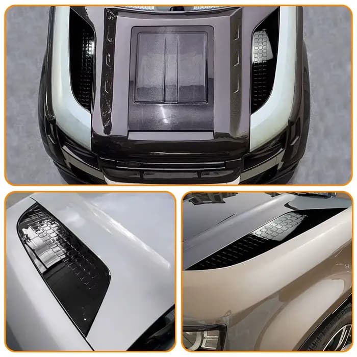 90 110 130 accessoires 2026 Style capot BONNET couvercles de ventilation pour LAND ROVER DEFENDER 90 110 L663 2020 +