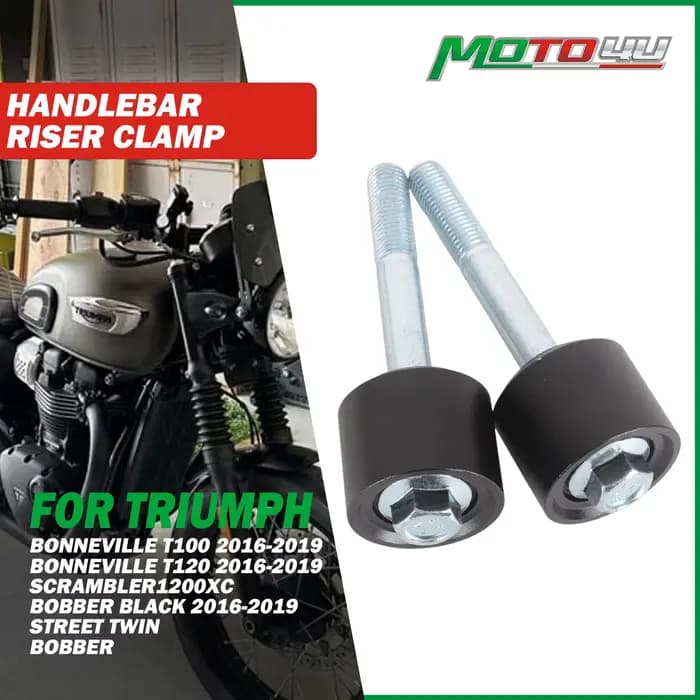 Support de barre d'espacement de serrage de guidon de moto
