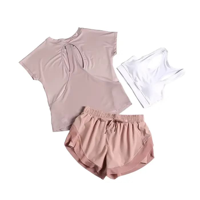 Belle combinaison de yoga professionnelle ample pour femmes en été, entraînement pour débutants, course à pied, gymnase, combinaison de sport en maille à séchage rapide