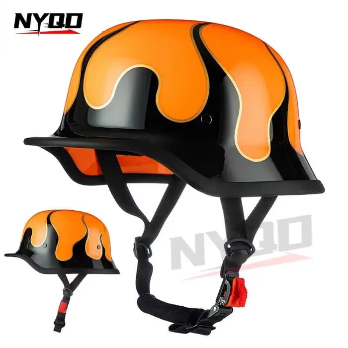 Demi-casque de moto pour homme et femme