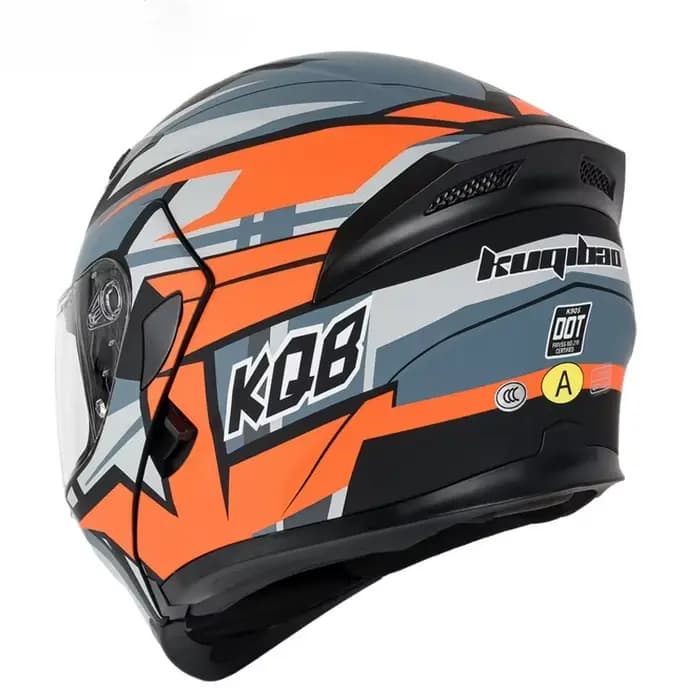 Casque de moto KUQIBAO à double visière