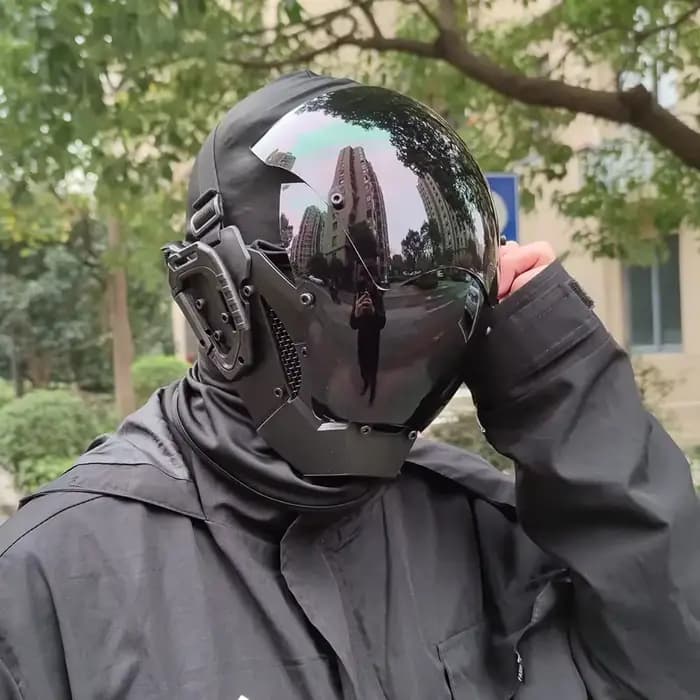 Masque Cyberpunk Led pour Festival de cheveux