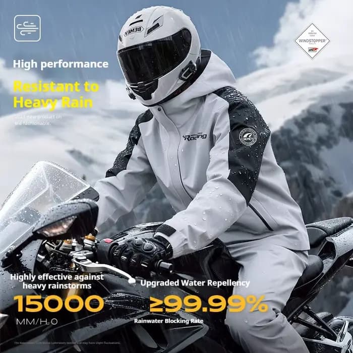 Combinaison de pluie pour motard