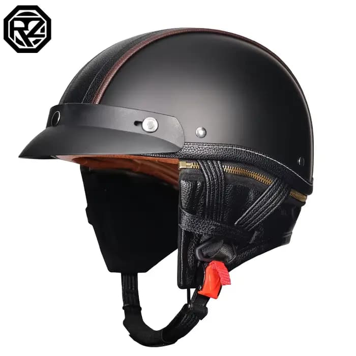 Casque de moto rétro ORZ été japonais Harley demi-casque