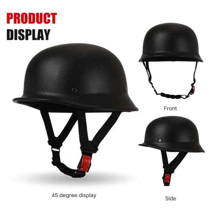 Casque de moto demi-visage pour hommes et femmes