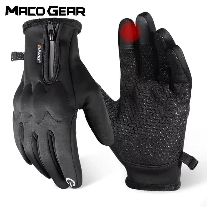 Gants de moto d'hiver pour écran tactile thermique